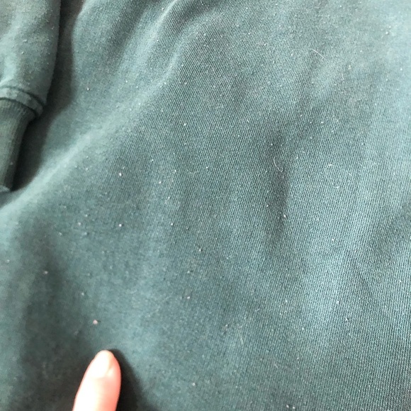 Vtg Weekend Edition Forest Green Sweat Shirt - Picture 6 of 16